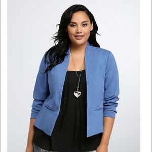 Torrid Dutch Blue Open Front Blazer Size 3X